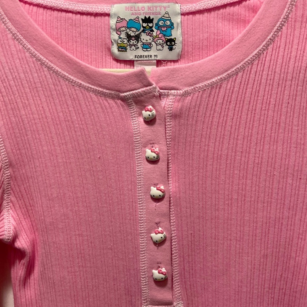 Hello Kitty Forever 21 Thermal Pajama Top